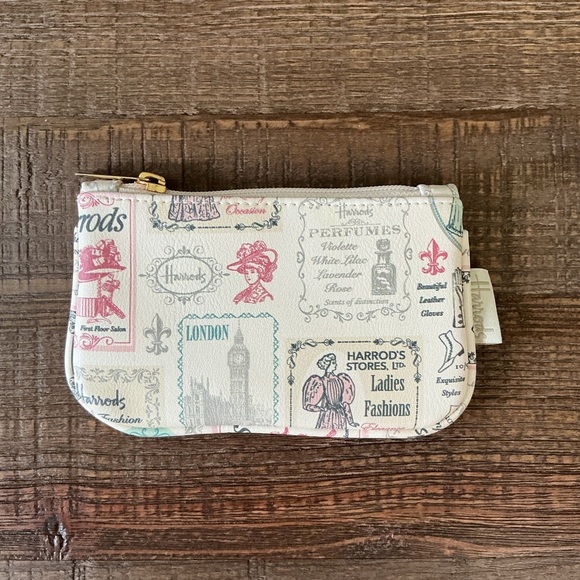 Harrods London Print Coin/Money Pouch 6x4” - Picture 1 of 4